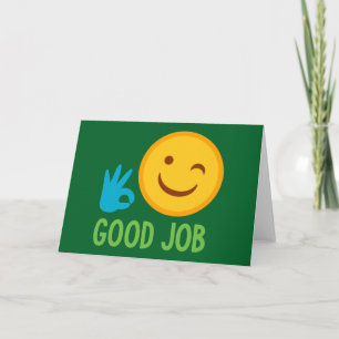 Good Job Emoji Card
