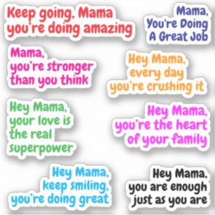 Good Job Mom Quotes   Message Stickers for Mama