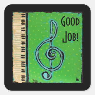 Good Job piano student stickers