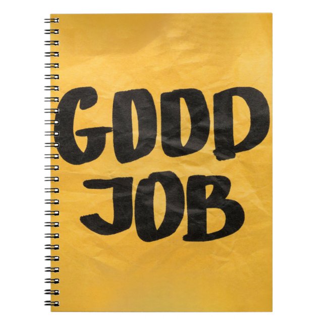 Good Job Recognition Positive Praise for Students Notebook (Front)