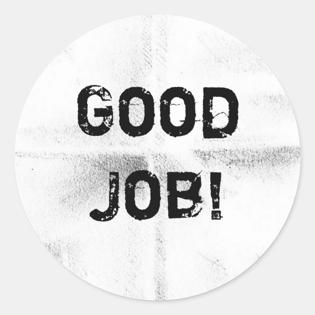 GOOD JOB STICKERS (Front)