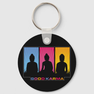 Good Karma Buddhas Keychain
