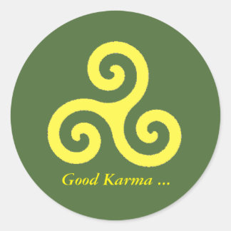 Good Karma Classic Round Sticker