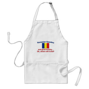 Good Lkg Romanian grandma Standard Apron
