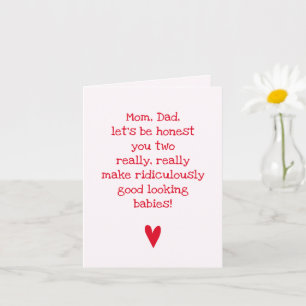 Good Looking Babies - Funny Quote Anniversary Card