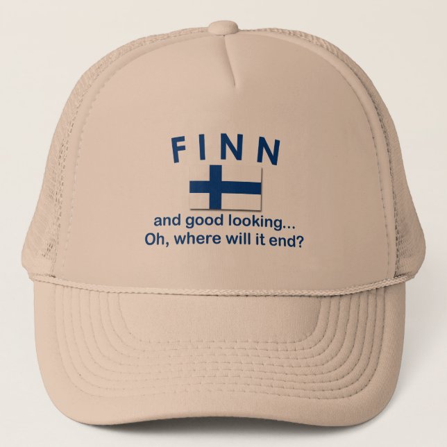 Good Looking Finn Trucker Hat (Front)