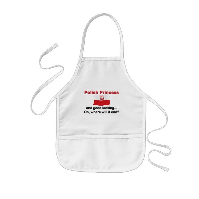 Good Looking Polish Princess Kids Apron (Front)