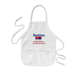 Good Looking Serbian Kids Apron