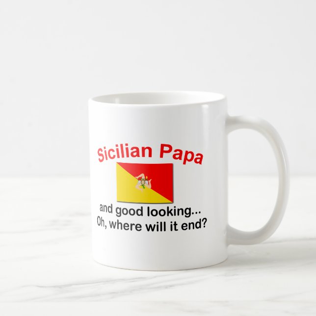Good Looking Sicilian Papa Coffee Mug (Right)