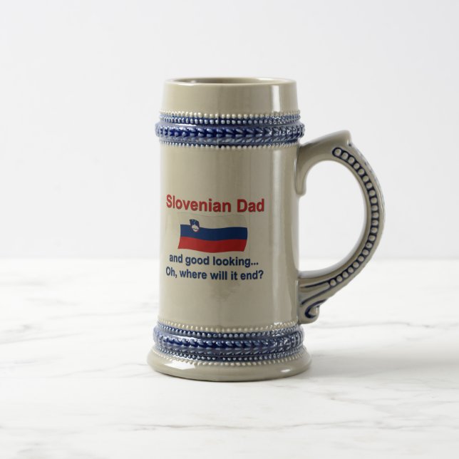 Good Looking Slovenian Dad Beer Stein (Right)