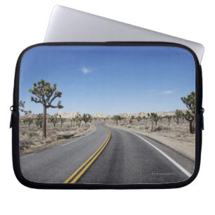 good looking street in the middle of the dessert laptop sleeve