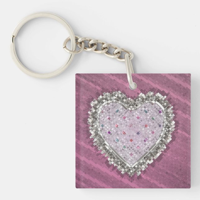 Good Love Charm Button Keychain (Front)