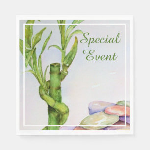 Good Luck Bamboo Party Napkin