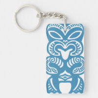 Good Luck Blue Tiki Acrylic