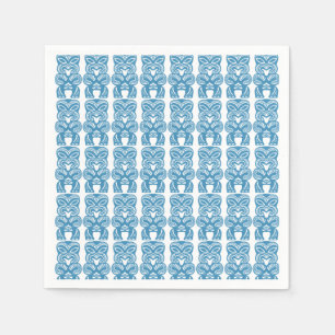 Good Luck Blue Tiki Cocktail Paper Napkins