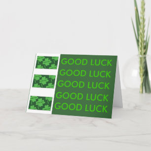 Good Luck. Card