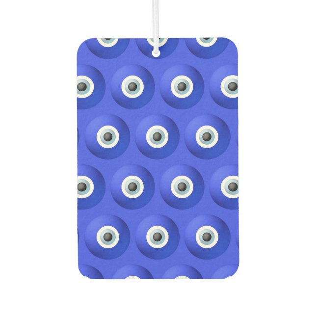 Good Luck Charms against Evil Eye Pattern Car Air Freshener (Front)