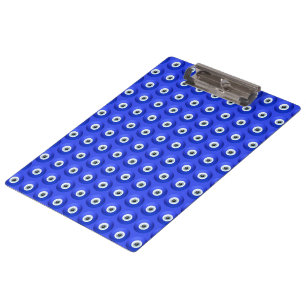 Good Luck Charms against Evil Eye Pattern Clipboard