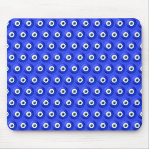 Good Luck Charms against Evil Eye Pattern Mouse Pad