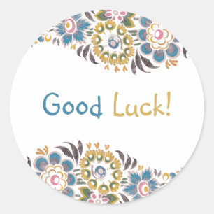 Good Luck Classic Round Sticker