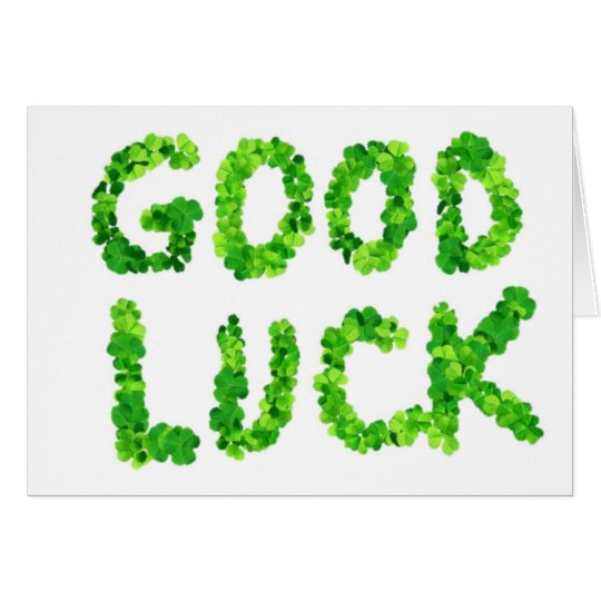 Good Luck Clover (Blank inside) Card