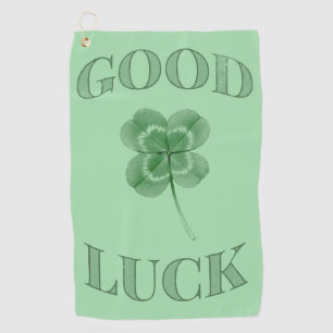 Good Luck Clover  Golf Towel