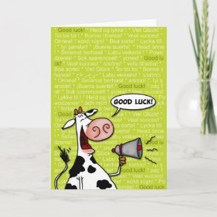 good luck cow card