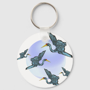 Good luck crane keychain