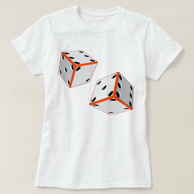 Good Luck Dice T-Shirt (Design Front)