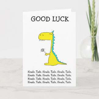 good luck dino card