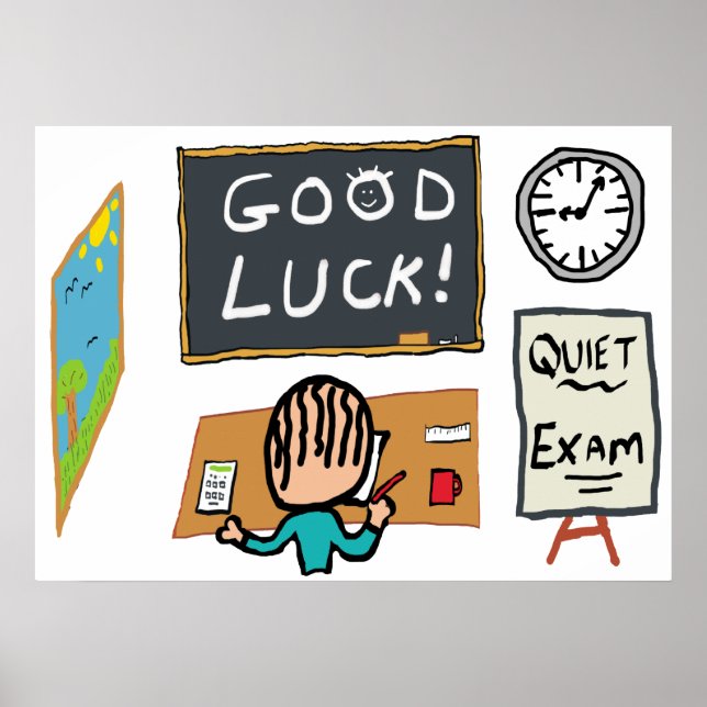 Good Luck Exams Poster (Front)