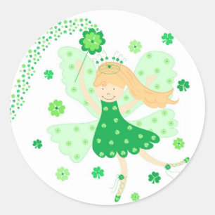 Good Luck Fairy Classic Round Sticker