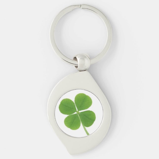 GOOD LUCK FOUR LEAF CLOVER KEY CHAIN (Front)