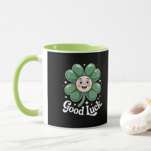 Good Luck Four Leaf Clover Mug