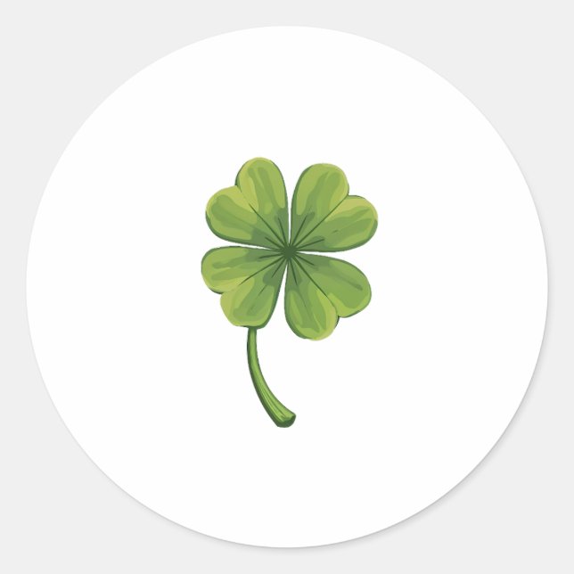 good luck, four-leaf clover Sticker (Front)