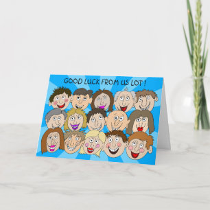 Good Luck From Us Lot Card