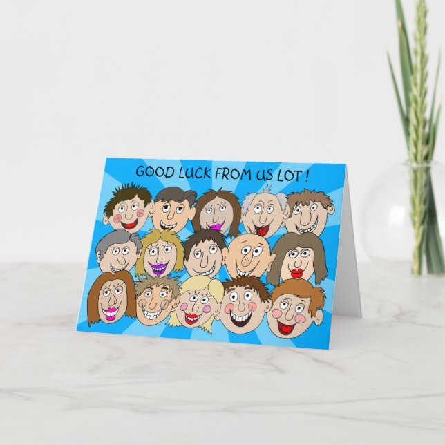 Good Luck From Us Lot Card (Front)