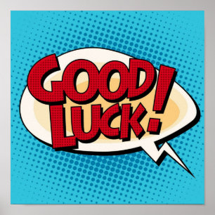 Good luck graphic poster