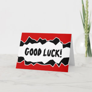 Good luck greeting card design