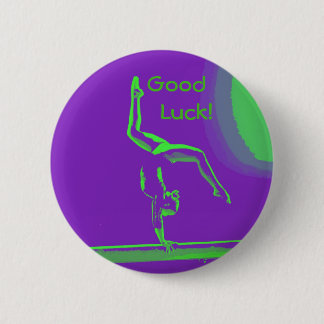 Good Luck gymnast button