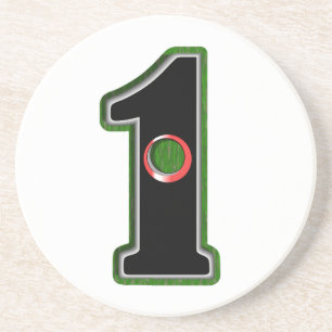 Good Luck Hole in One Lucky Golfer Coaster