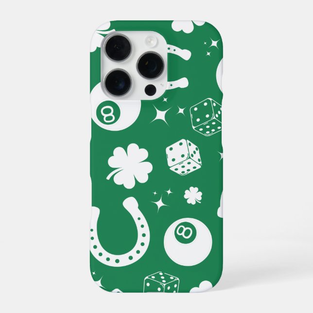 Good luck Horseshoe Shamrock iPhone Case (Back)