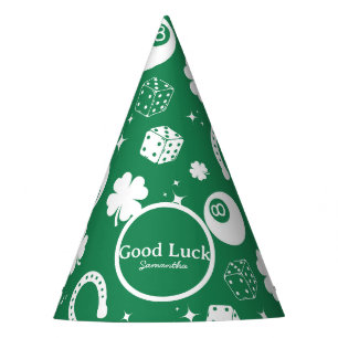 Good luck Horseshoe Shamrock Party Hat