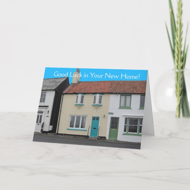 Good Luck in New Home Cottage Card (Front)