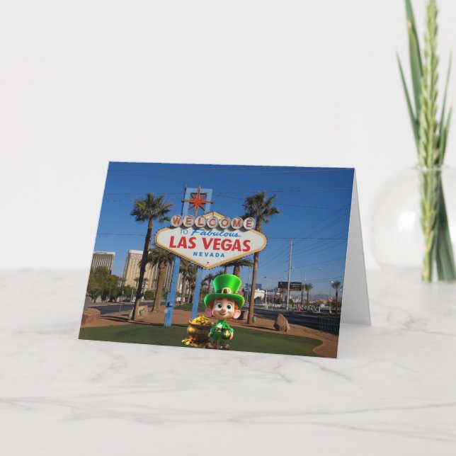 Good Luck in Vegas. Card (Front)