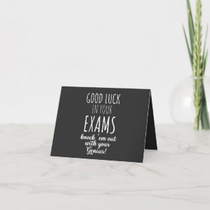 good Luck in your exams Card