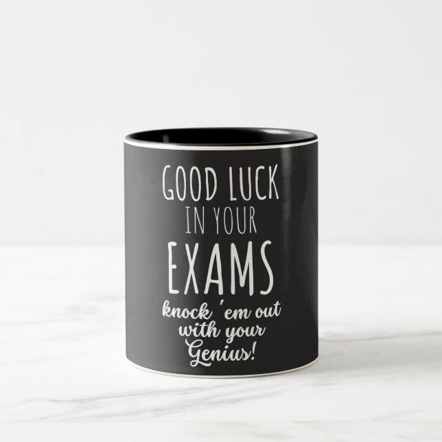 good Luck in your exams Two-Tone Coffee Mug (Center)