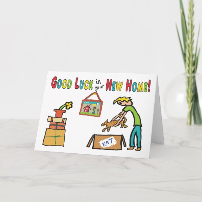 Good Luck In Your New Home Card (Front)