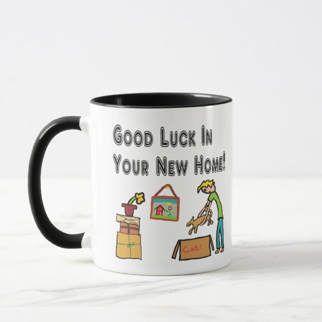 Good Luck In Your New Home Mug (Left)
