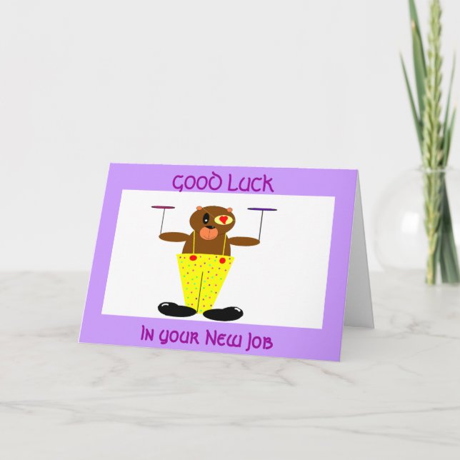 GOOD LUCK, In your New Job Card (Front)